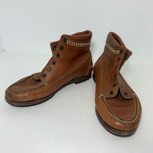 Vintage cole jean hand sewn leather ankle boots 6